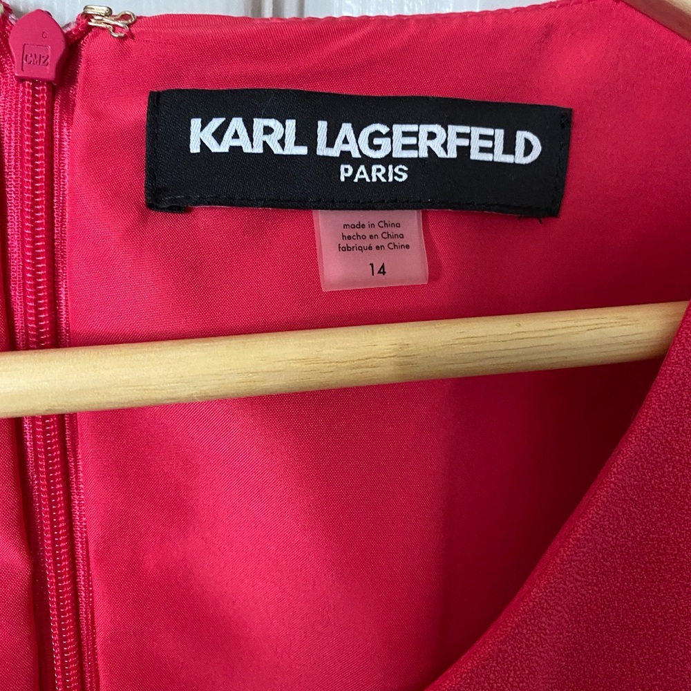 PINK KARL LAGERFELD PARIS DRESS - Picture 2 of 5